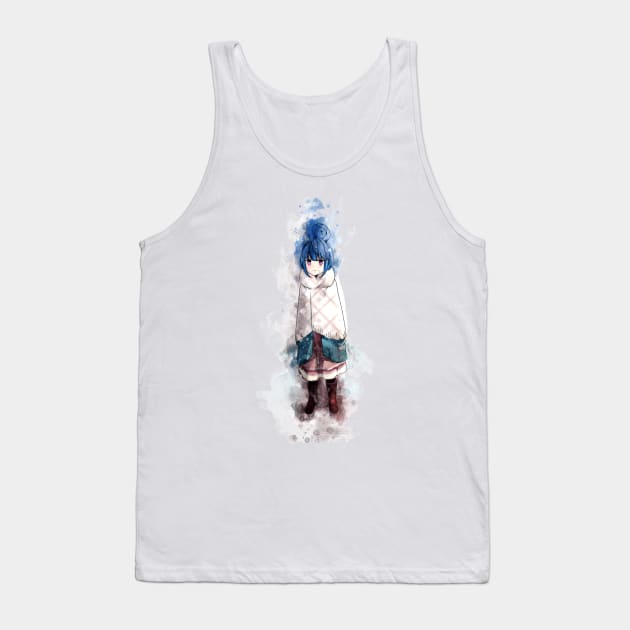 Laid Back Camp - Rin *Watercolor* Tank Top by Stylizing4You